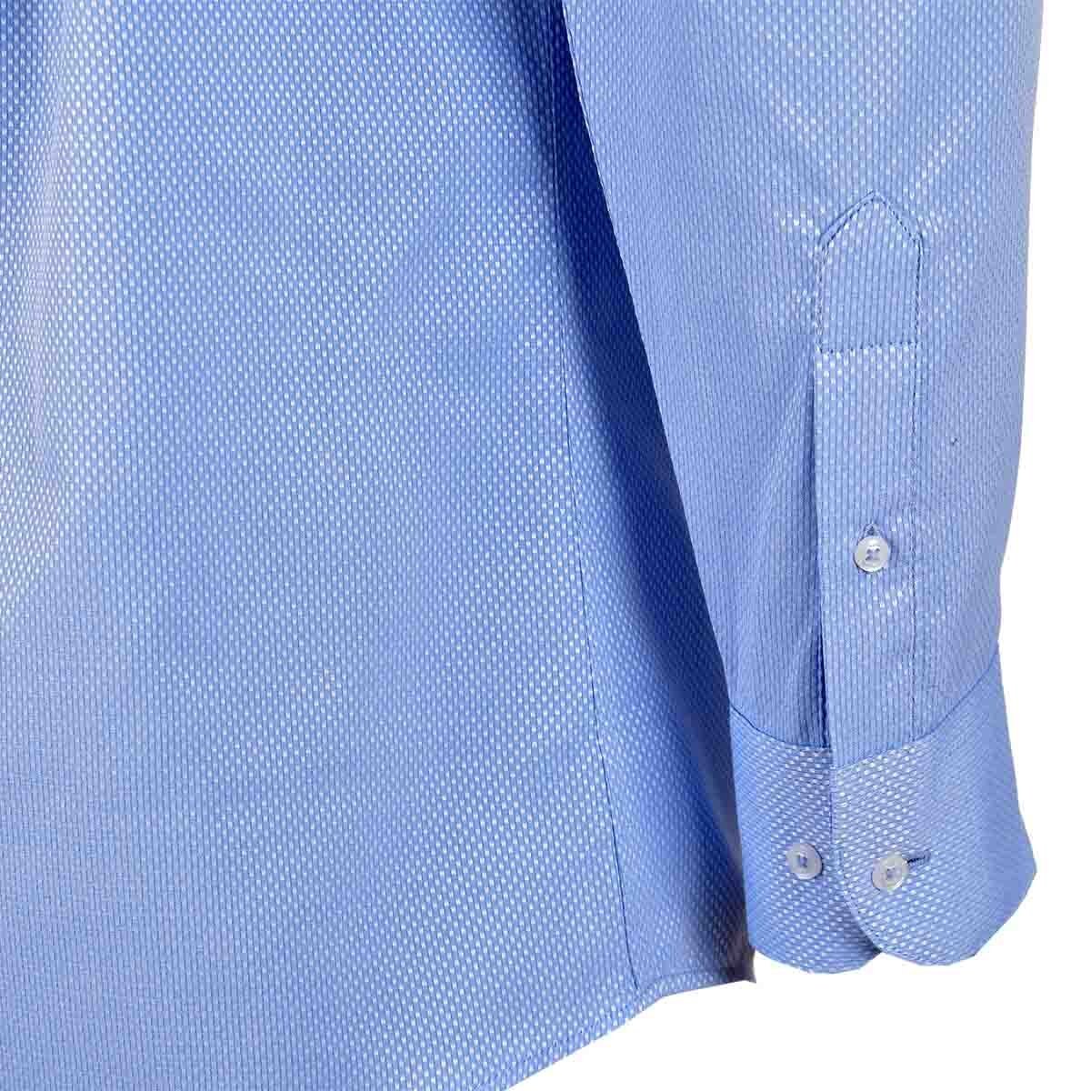 Camisa de Vestir Slim Fit Color Azul Nina Ricci para Caballero