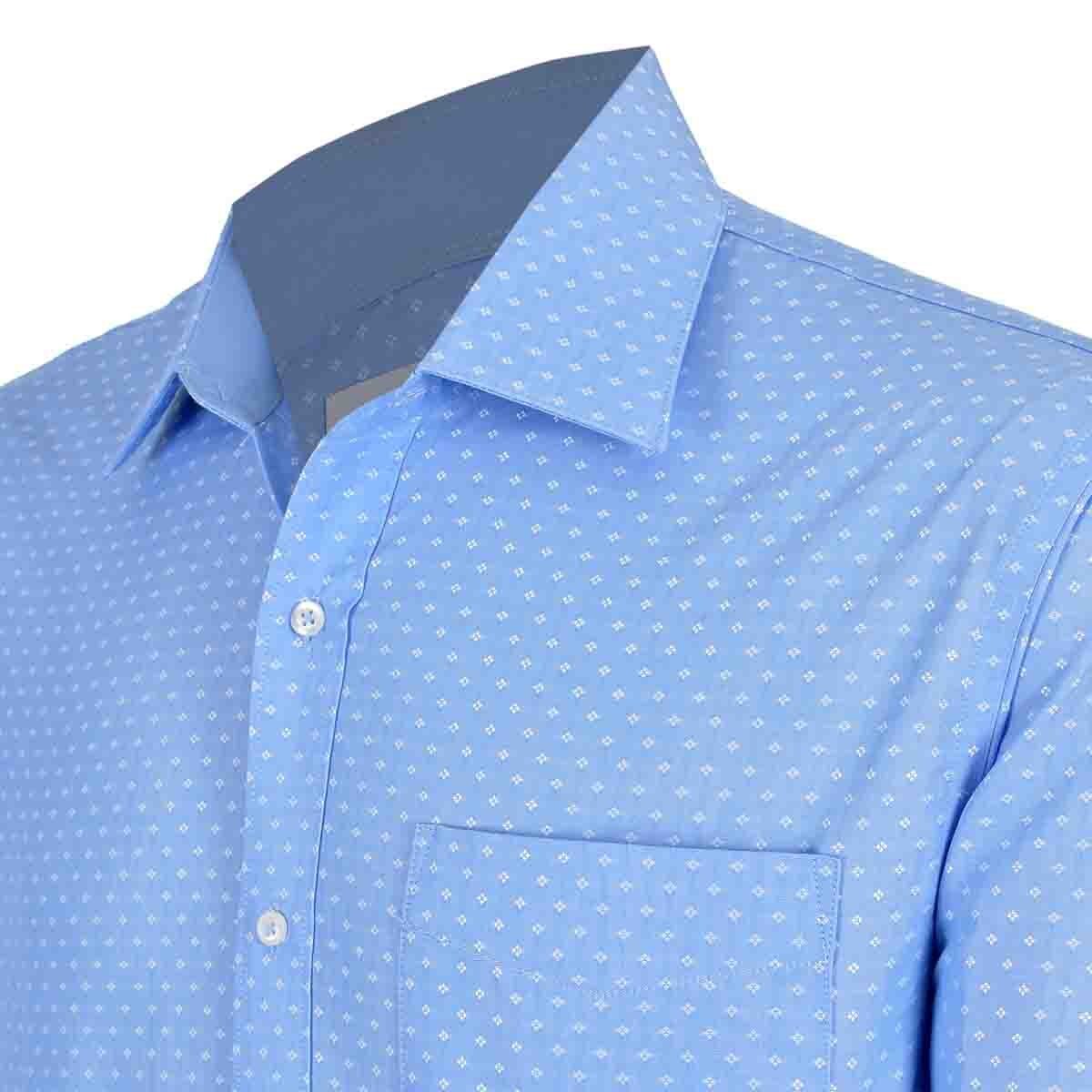 Camisa de Vestir Slim Fit Color Azul Nina Ricci para Caballero