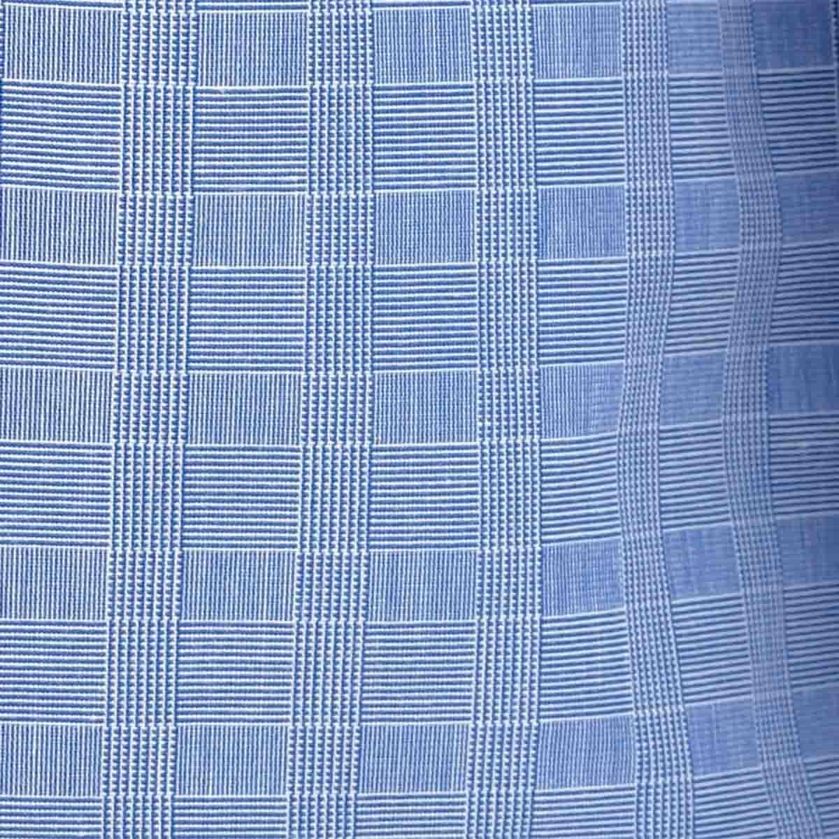 Camisa de Vestir Regular Color Azul Combinado Nina Ricci
