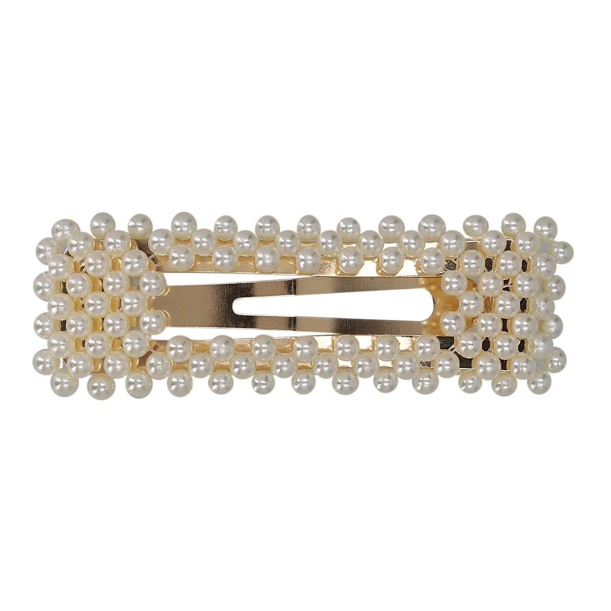 Barrette Rectangular Perlas Aktuales