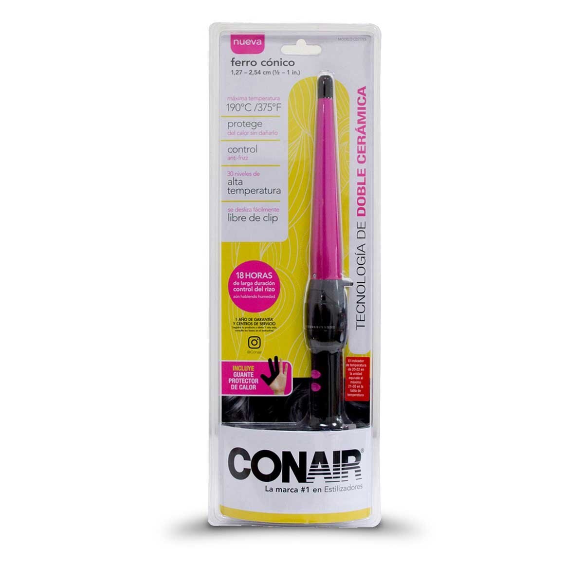 Ferro Cónico de Doble Cerámica Conair