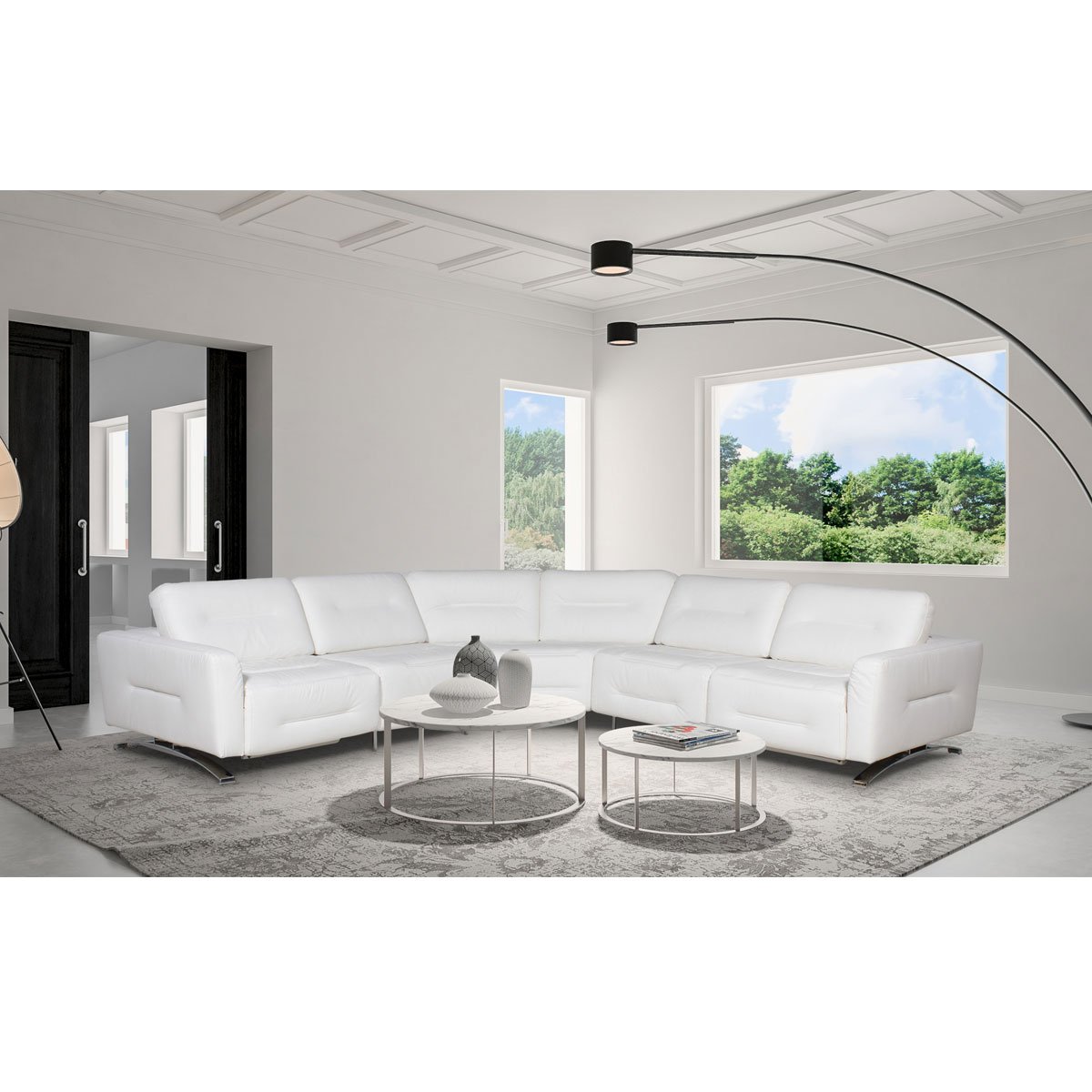 Sala Modular Curvo Reclinable Blanco Boal