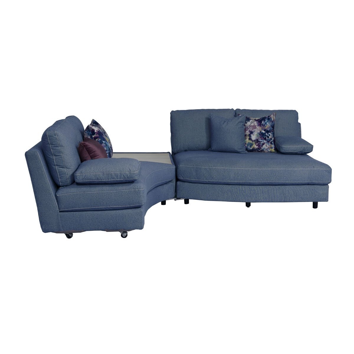 Sofá cama easy azul boal Sears