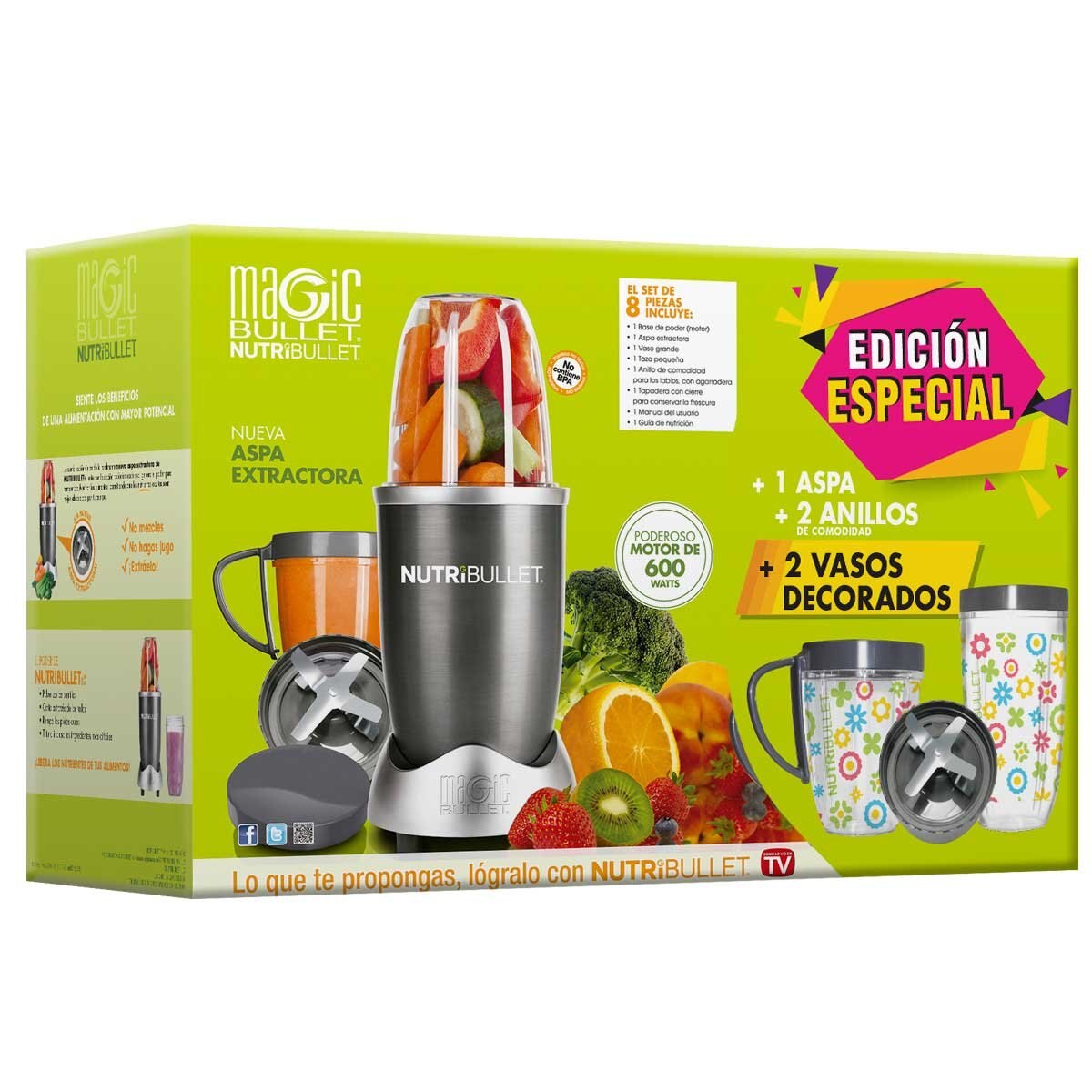 Nutribullet Vasos Decorados Edición Especial