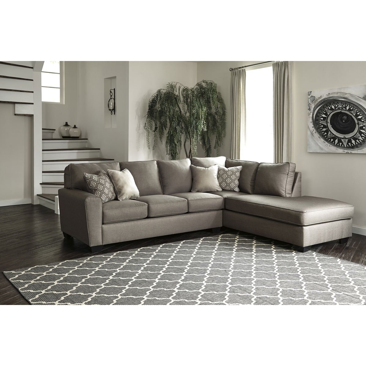 Sala Seccional Café Chaise Derecho Ringo Ashley Furniture