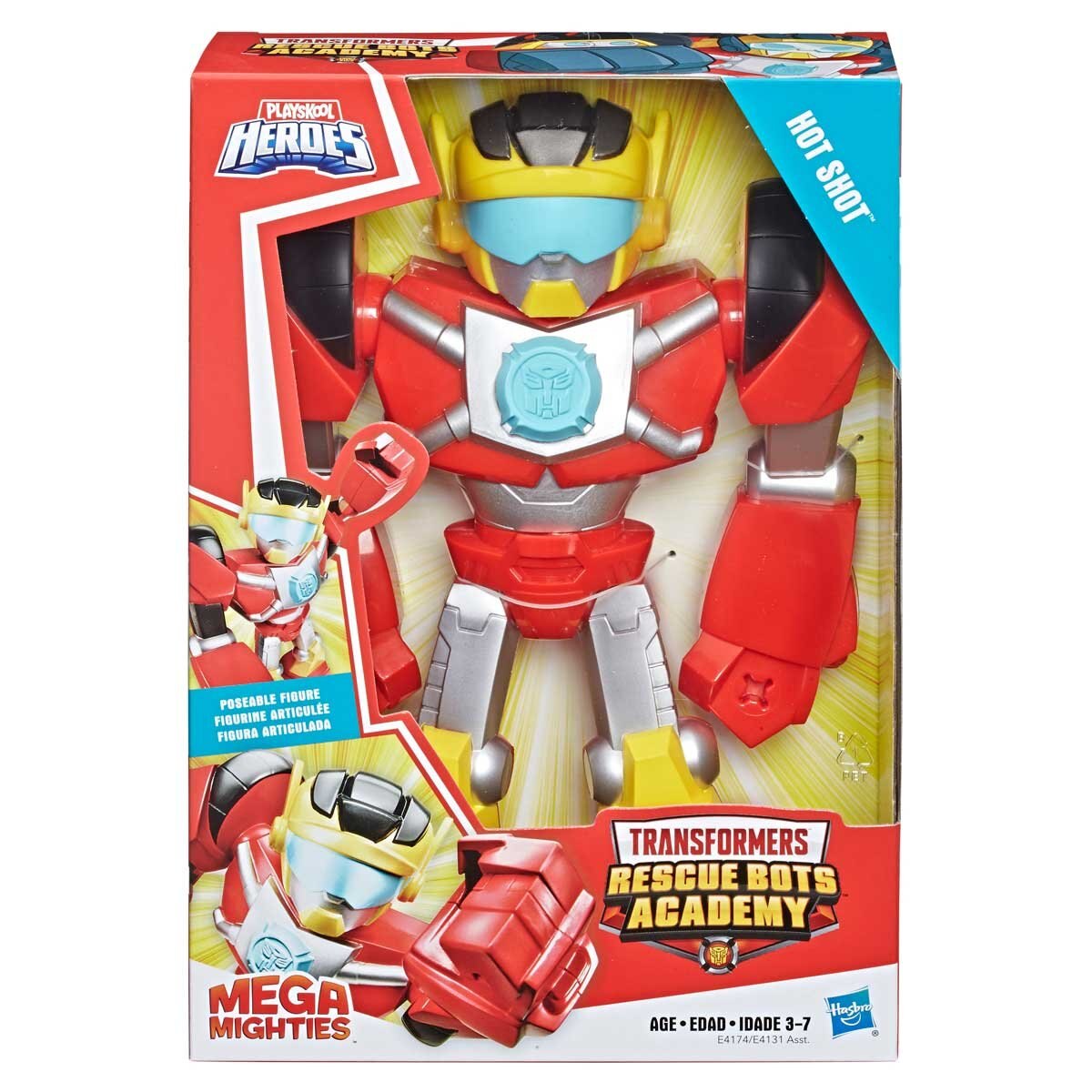 Figura Hot Shot Mega Mighties Transformes Hasbro
