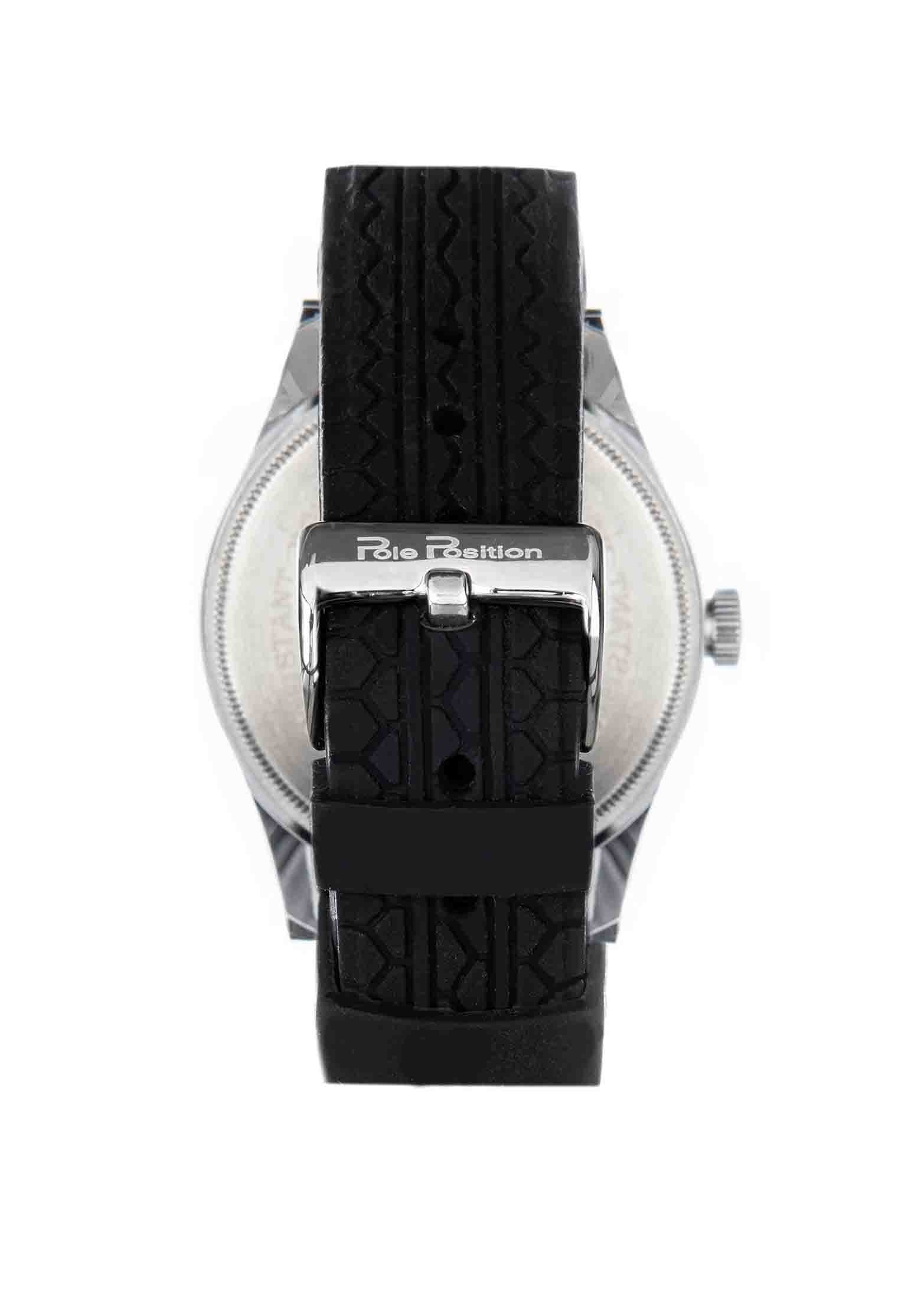 Reloj para Caballero Blanco con Negro Pole Position