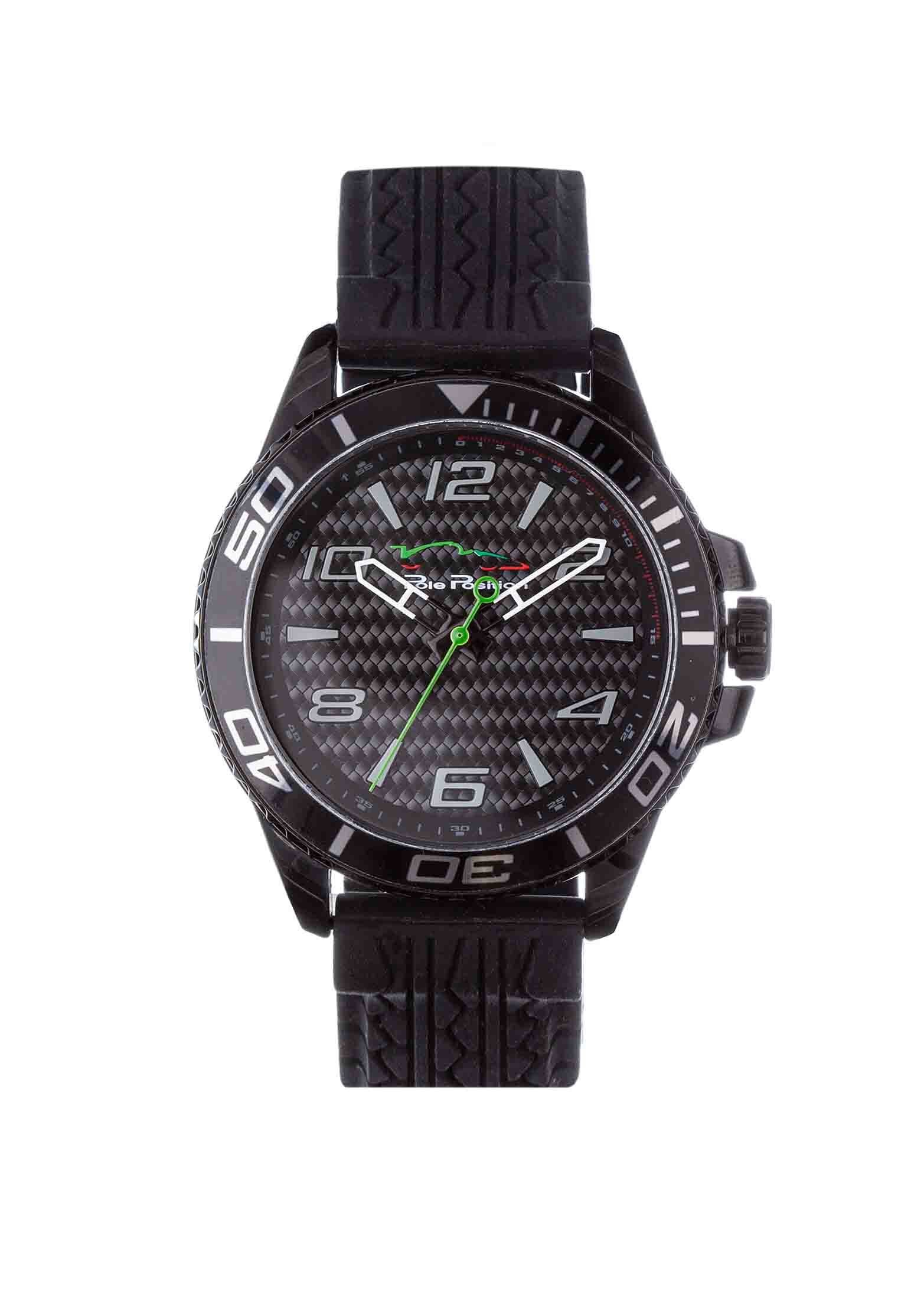 Reloj para Caballero Negro y Grecas Grises Pole Position
