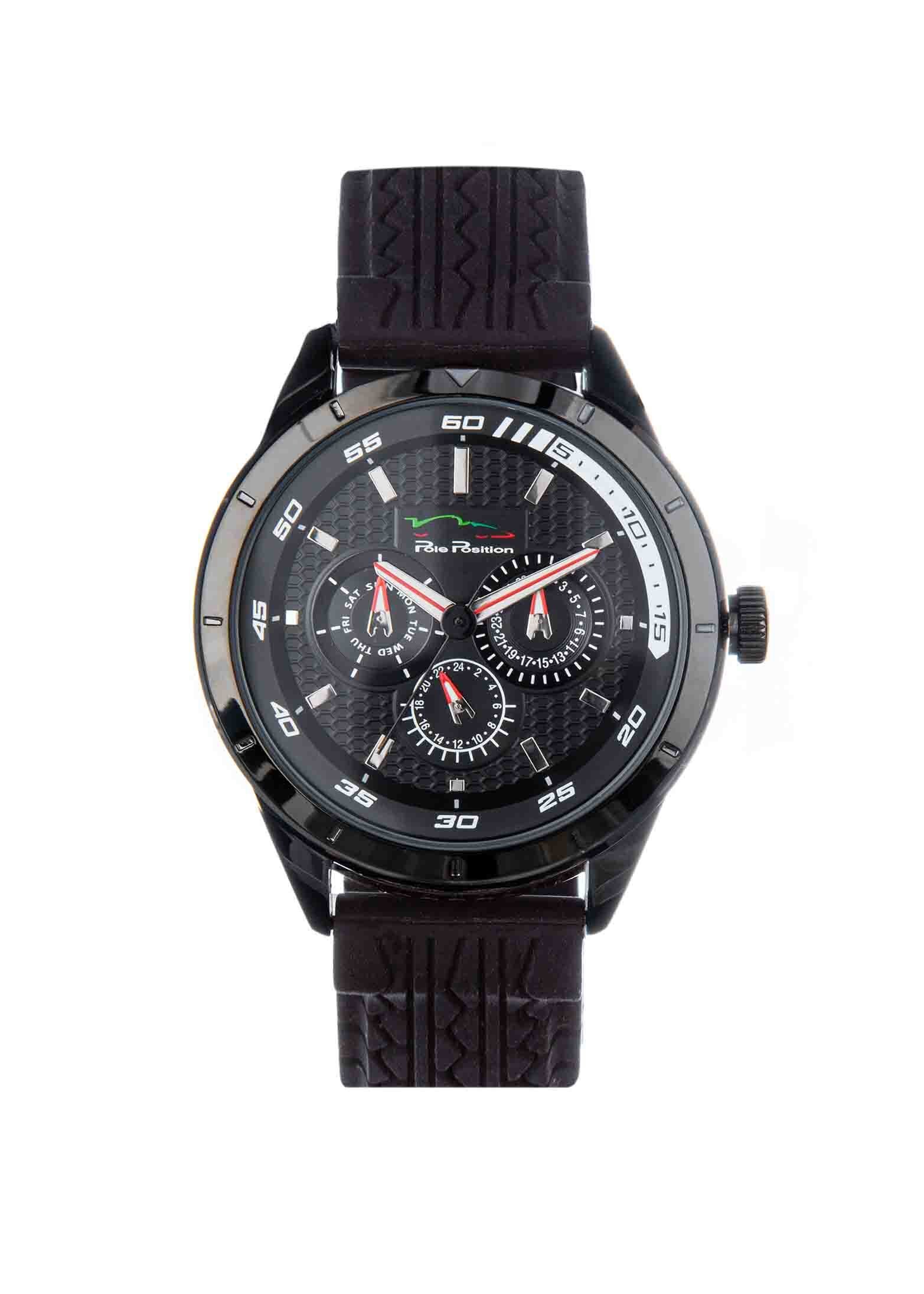Reloj para Caballero Negro Pole Position