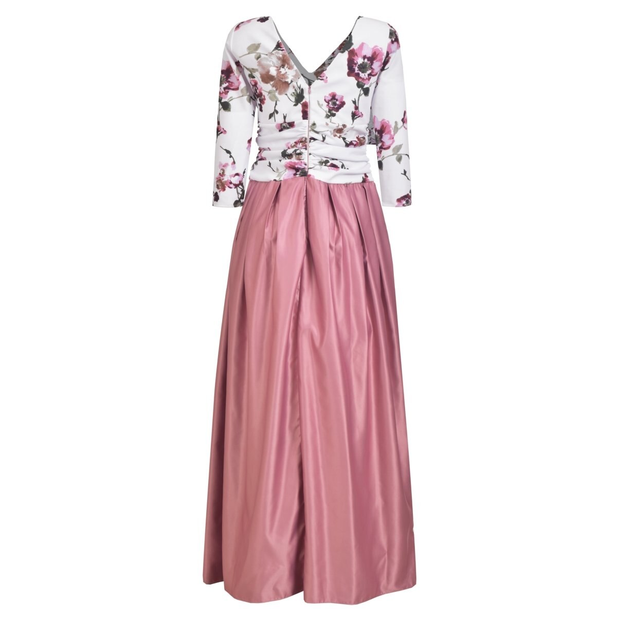 Vestido Largo Manga 3/4 Talle Estampado Nikki Italy para Dama