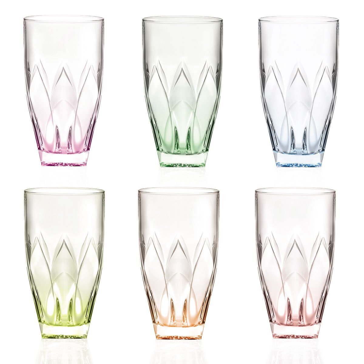 Juego de 6 Vasos High Ball 400 Ml Niphea Rcr