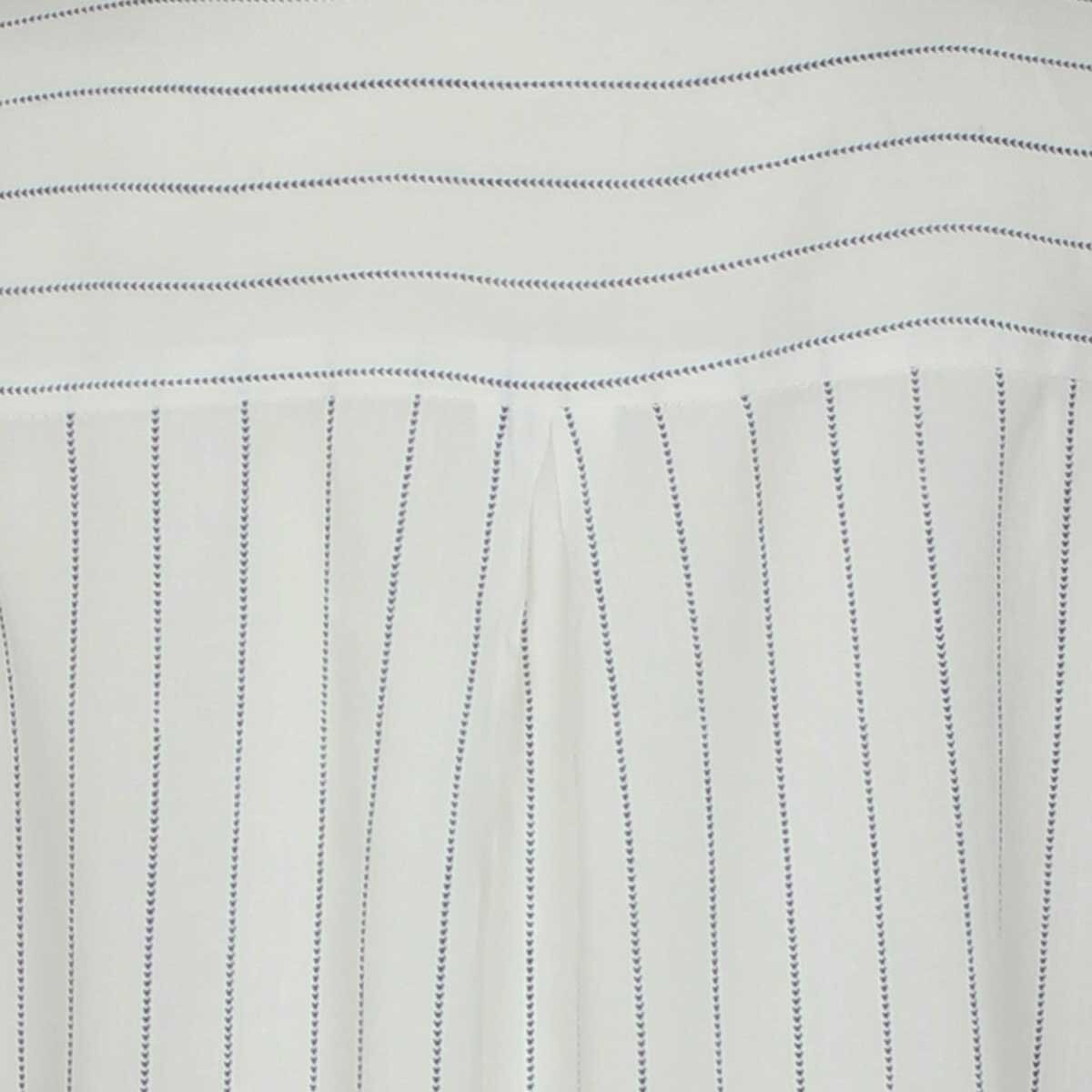 Blusa Manga Larga Cuello Camisero Estampado Rayas Just By Basel
