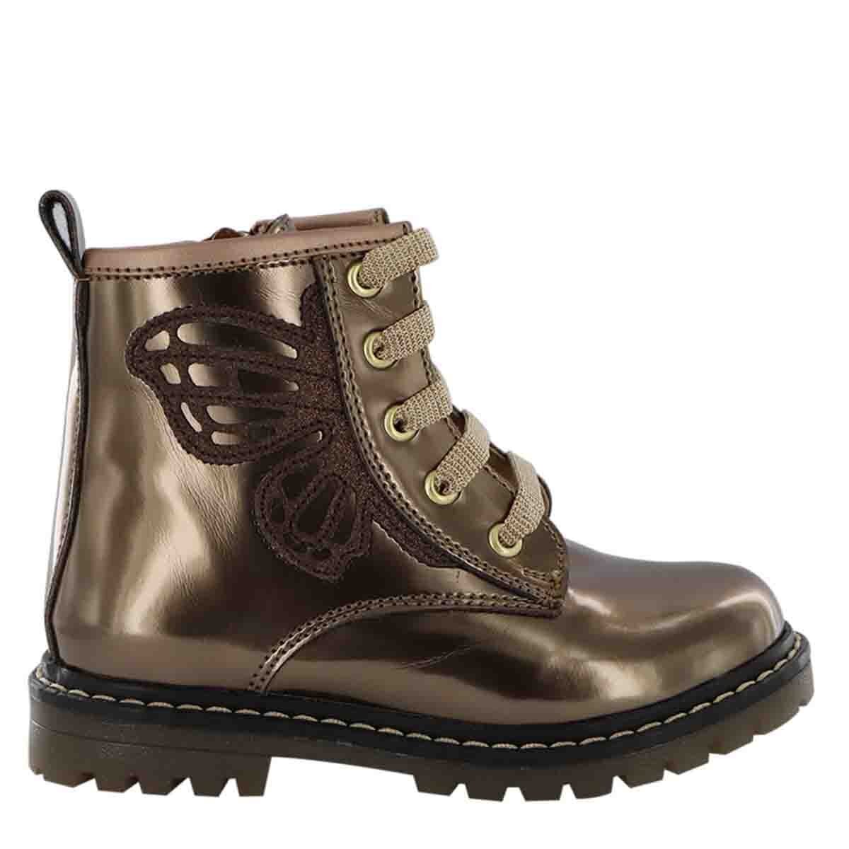 Media Bota Charol con Mariposa Bronce Bambino