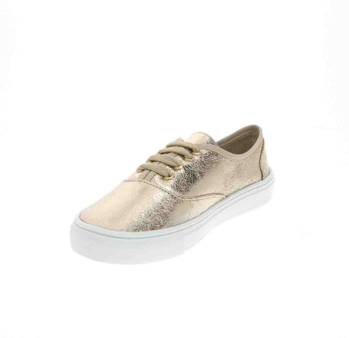 Tenis con Agujeta Oro Tropicana para Niña