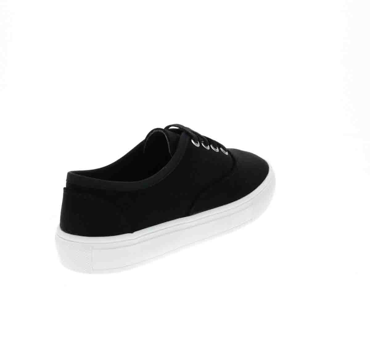Tenis con Agujeta Negro Tropicana para Niña