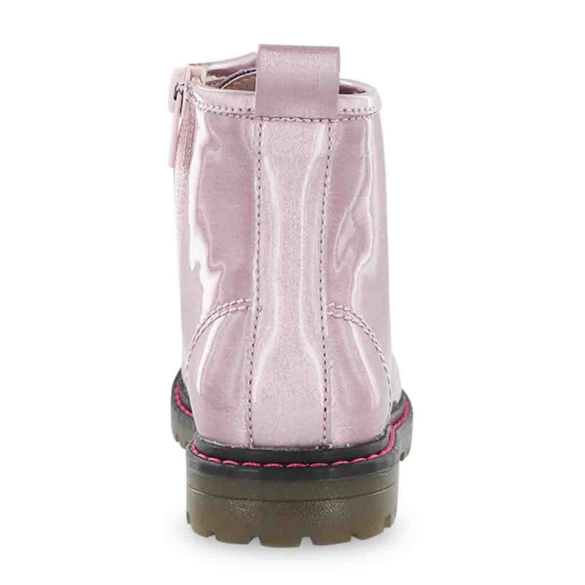 Media Bota Charol con Agujeta Lila Bambino