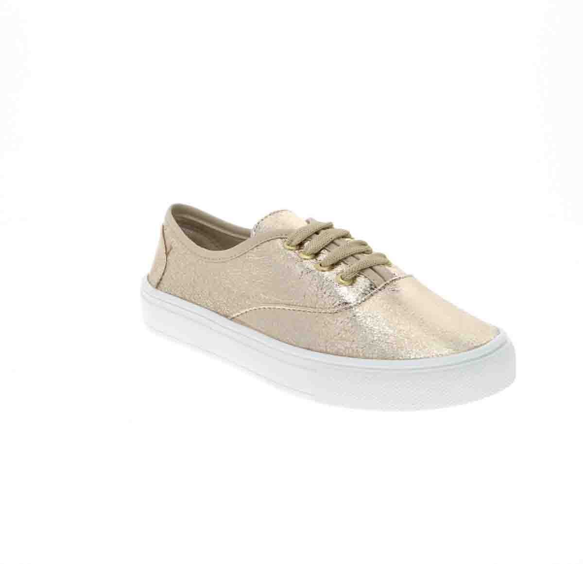Tenis con Agujeta Oro Tropicana para Niña