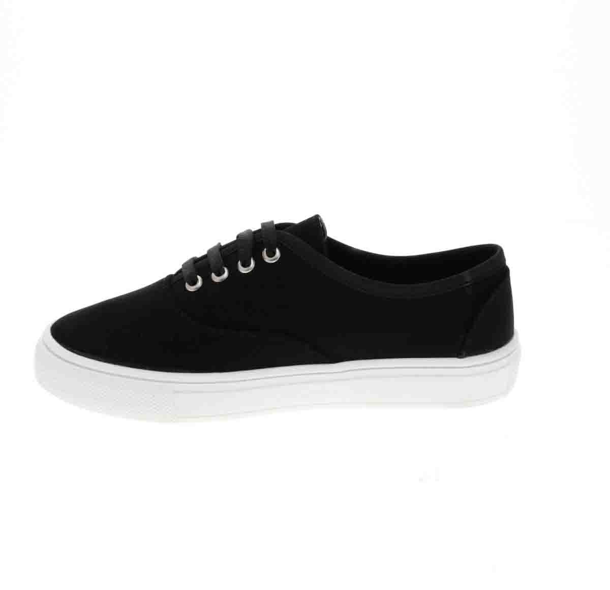 Tenis con Agujeta Negro Tropicana para Niña