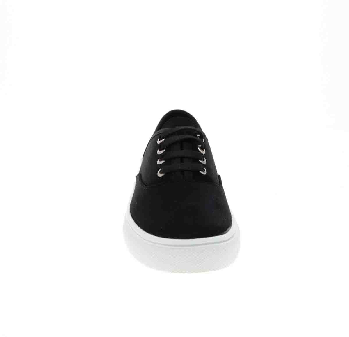 Tenis con Agujeta Negro Tropicana para Niña