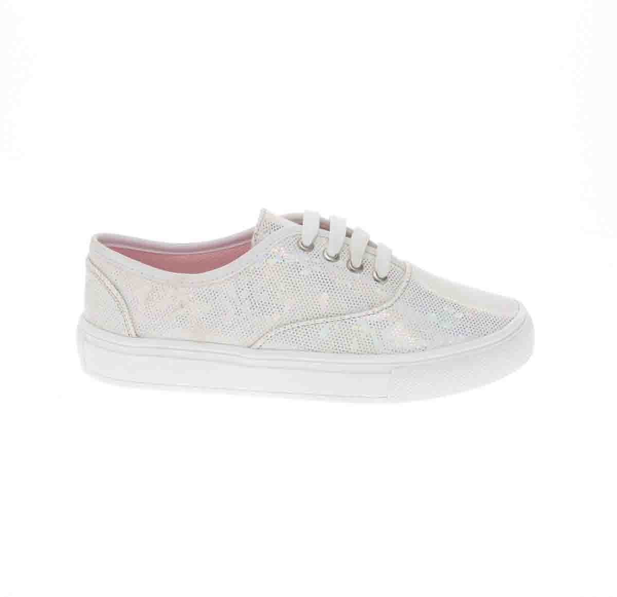 Tenis con Agujeta Blanco Tropicana para Niña