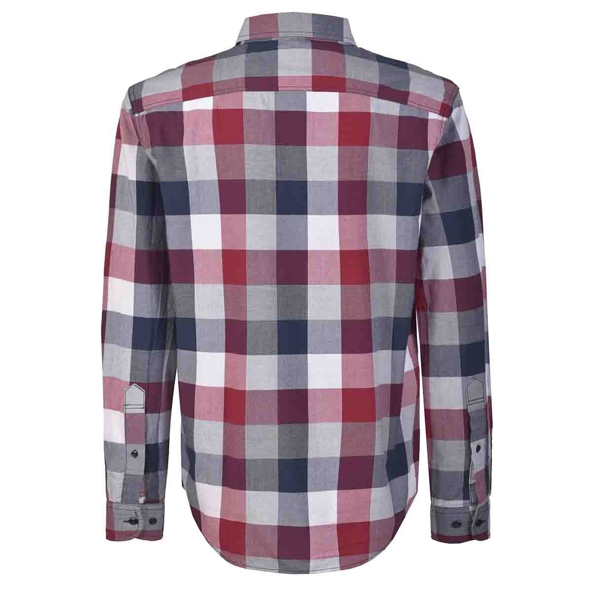 Camisa a Cuadros Azules y Rojos Manga Larga Jeanious