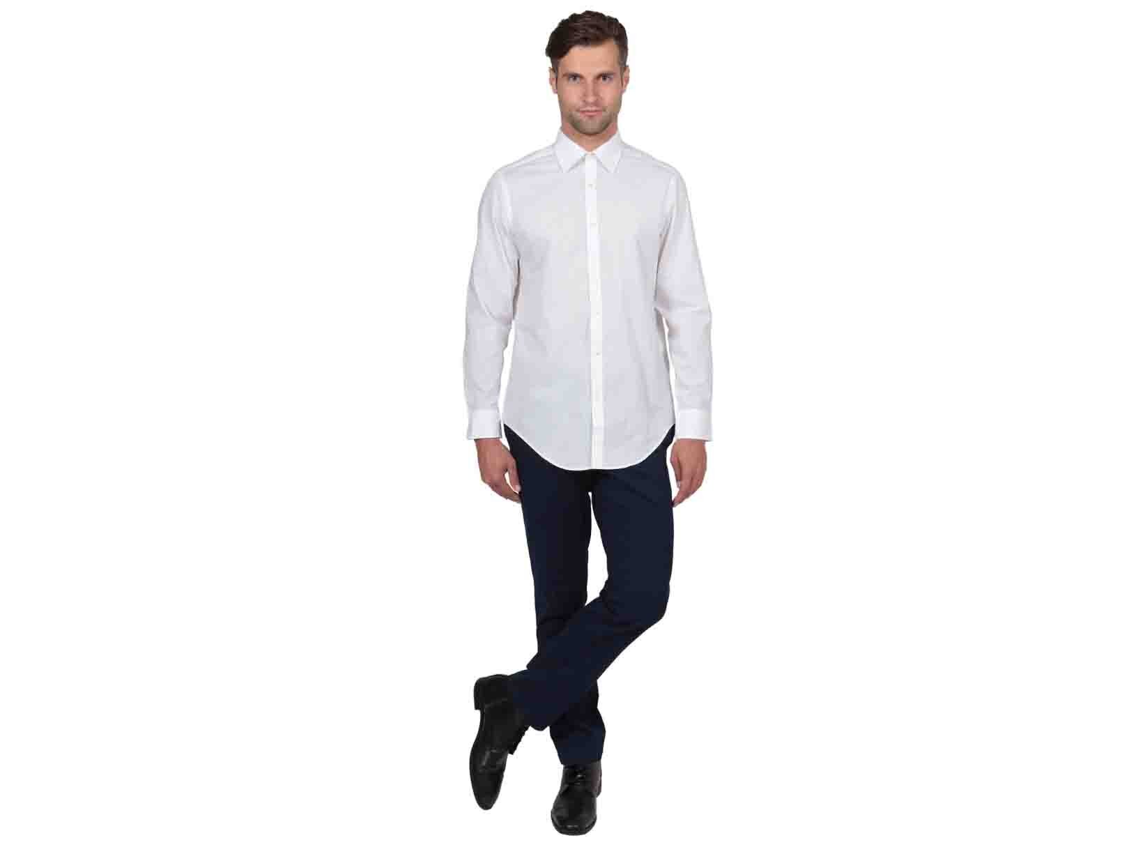 Camisa Blanca Lisa Arrow para Caballero