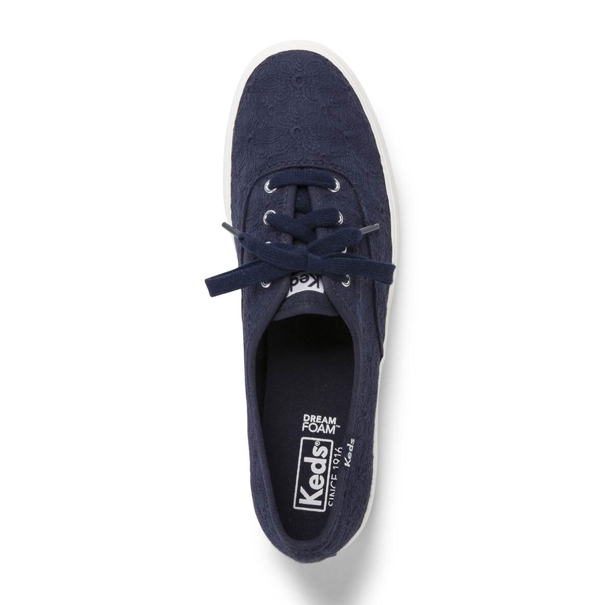 Tenis con Suela Footbed Color Azul Obscuro Keds