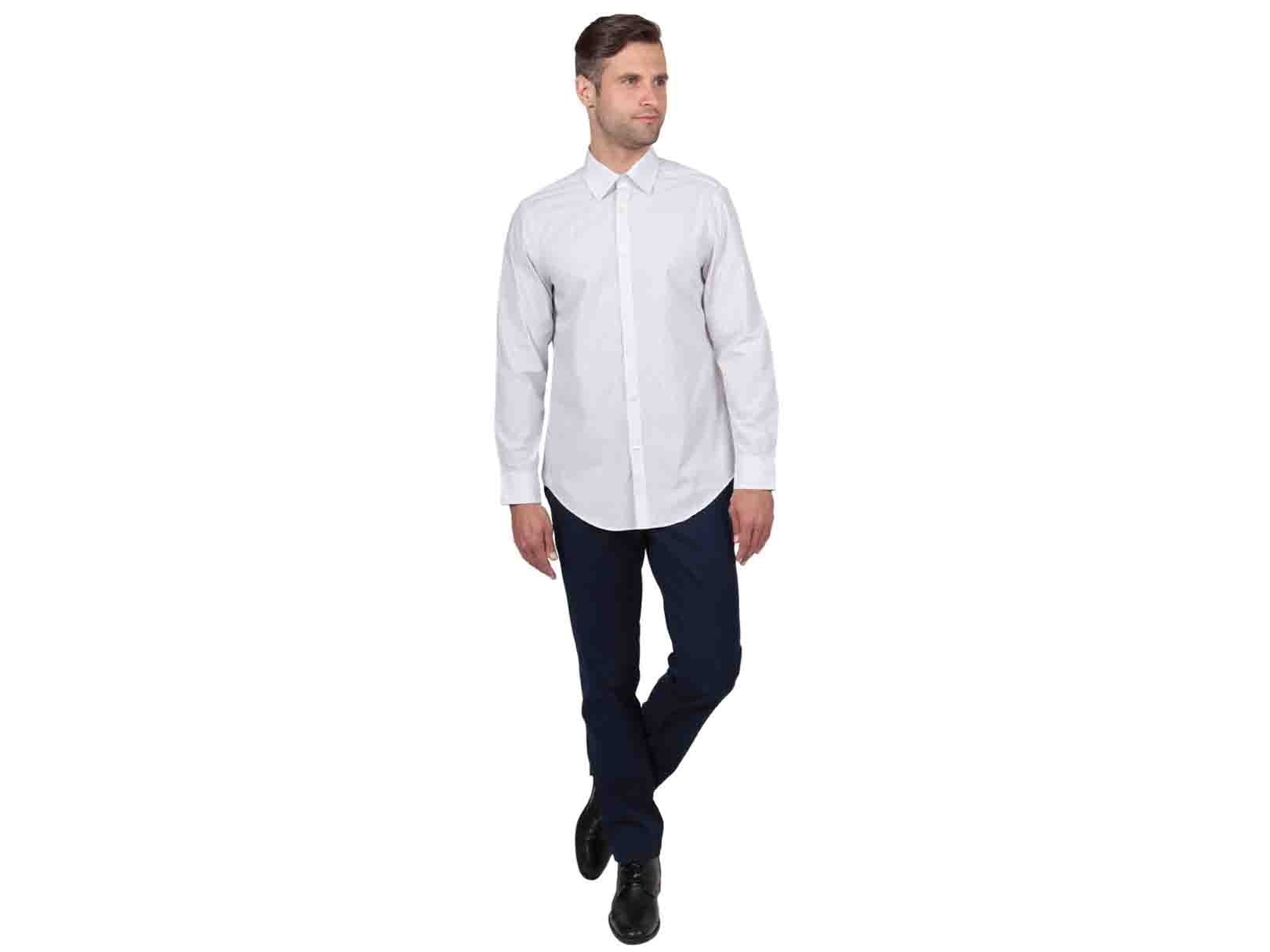 Camisa a Rayas Blanca con Rayas Azules Y Blanca Arrow para Caballero