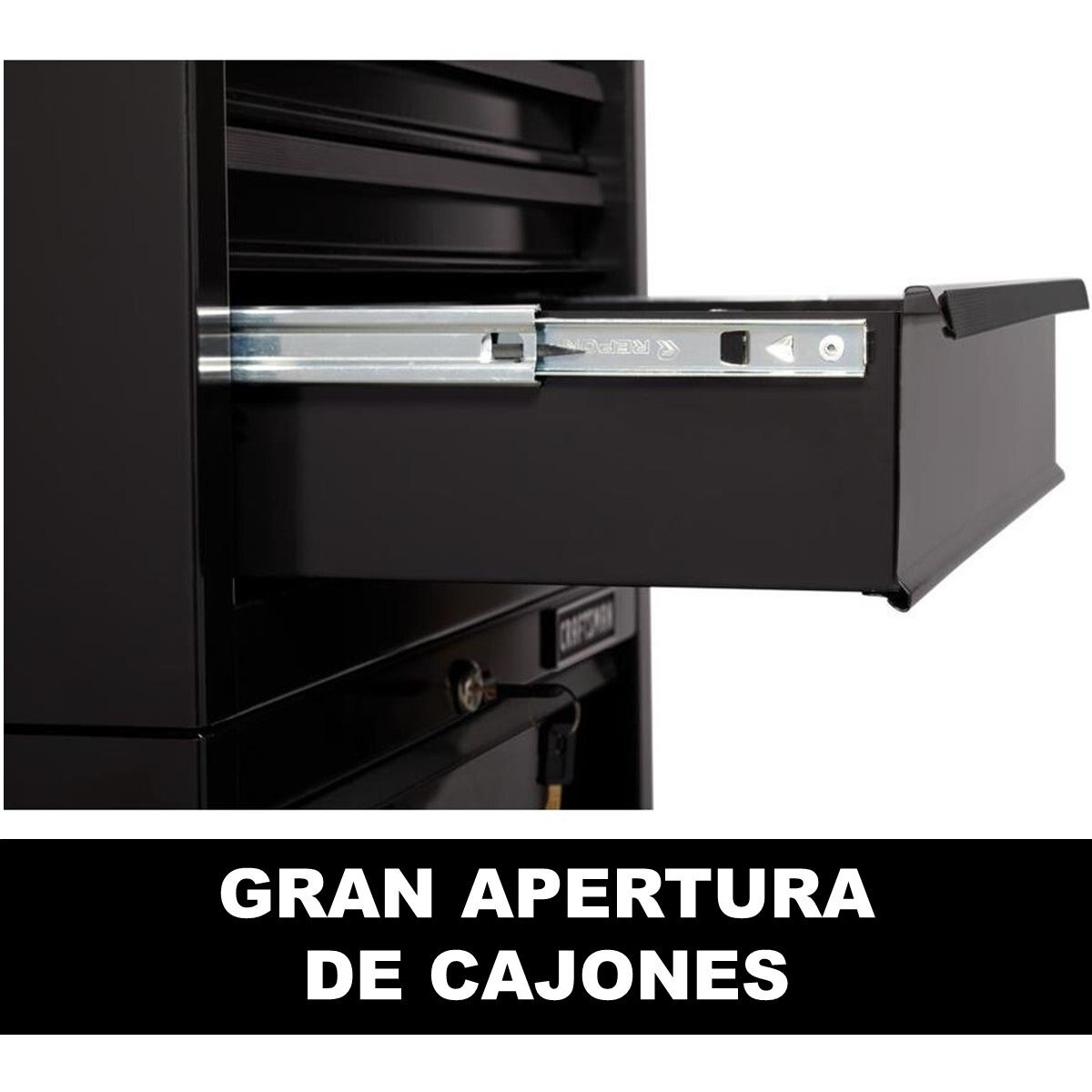Modular Inferior Negro para Herramientas Serie 1000, 4 Cajones Craftsman