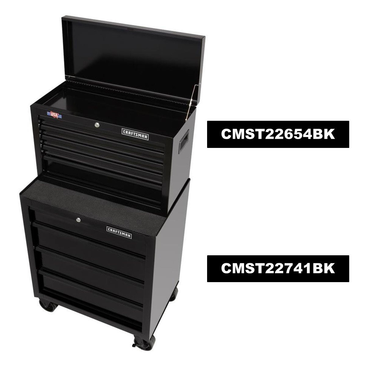 Modular Inferior Negro para Herramientas Serie 1000, 4 Cajones Craftsman