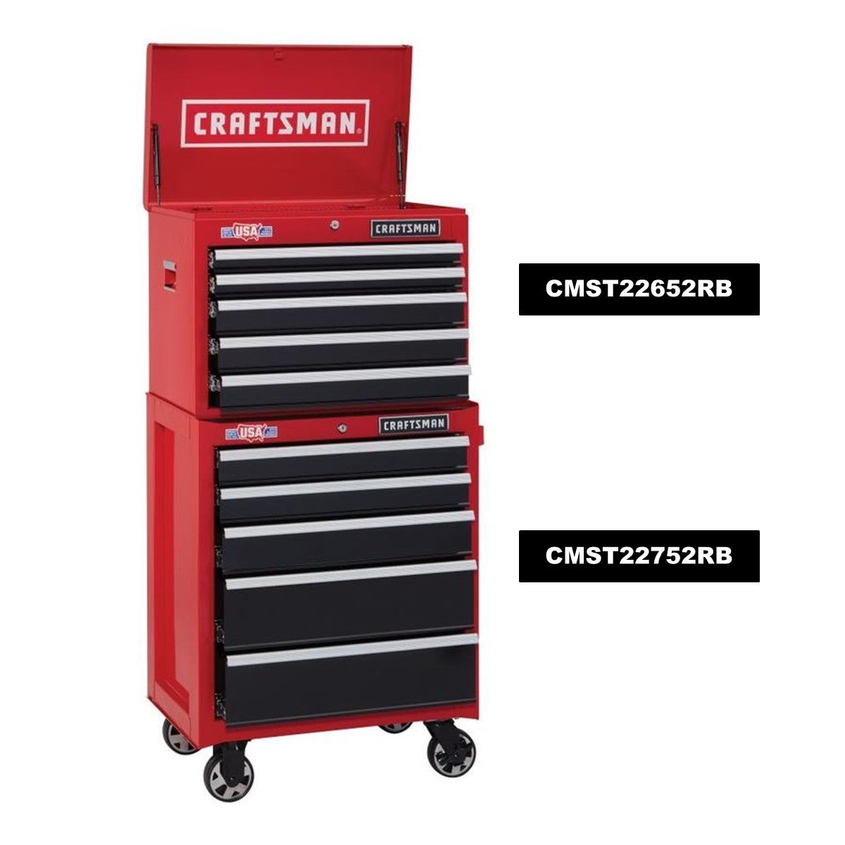 Modular Inferior Rojo para Herramientas Serie 2000, 5 Cajones Craftsman