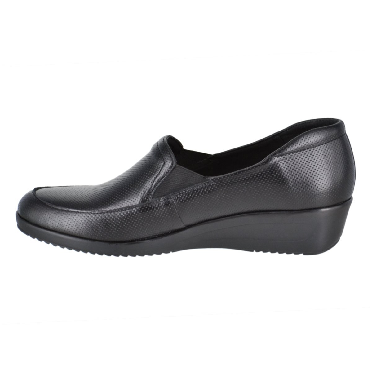 Mocasín Cuña con Ajuste de Resorte Color Negro Joyce