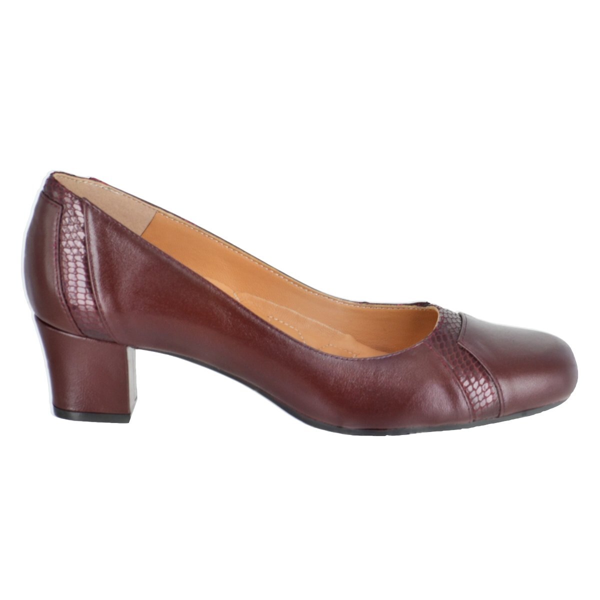 Zapatilla con Puntera Color Vino Joyce