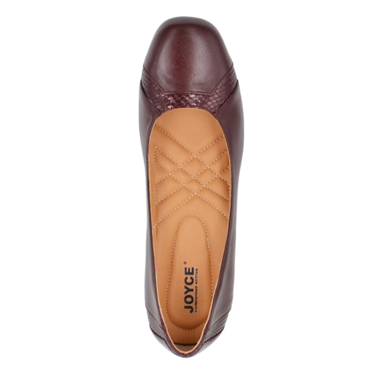 Zapatilla con Puntera Color Vino Joyce