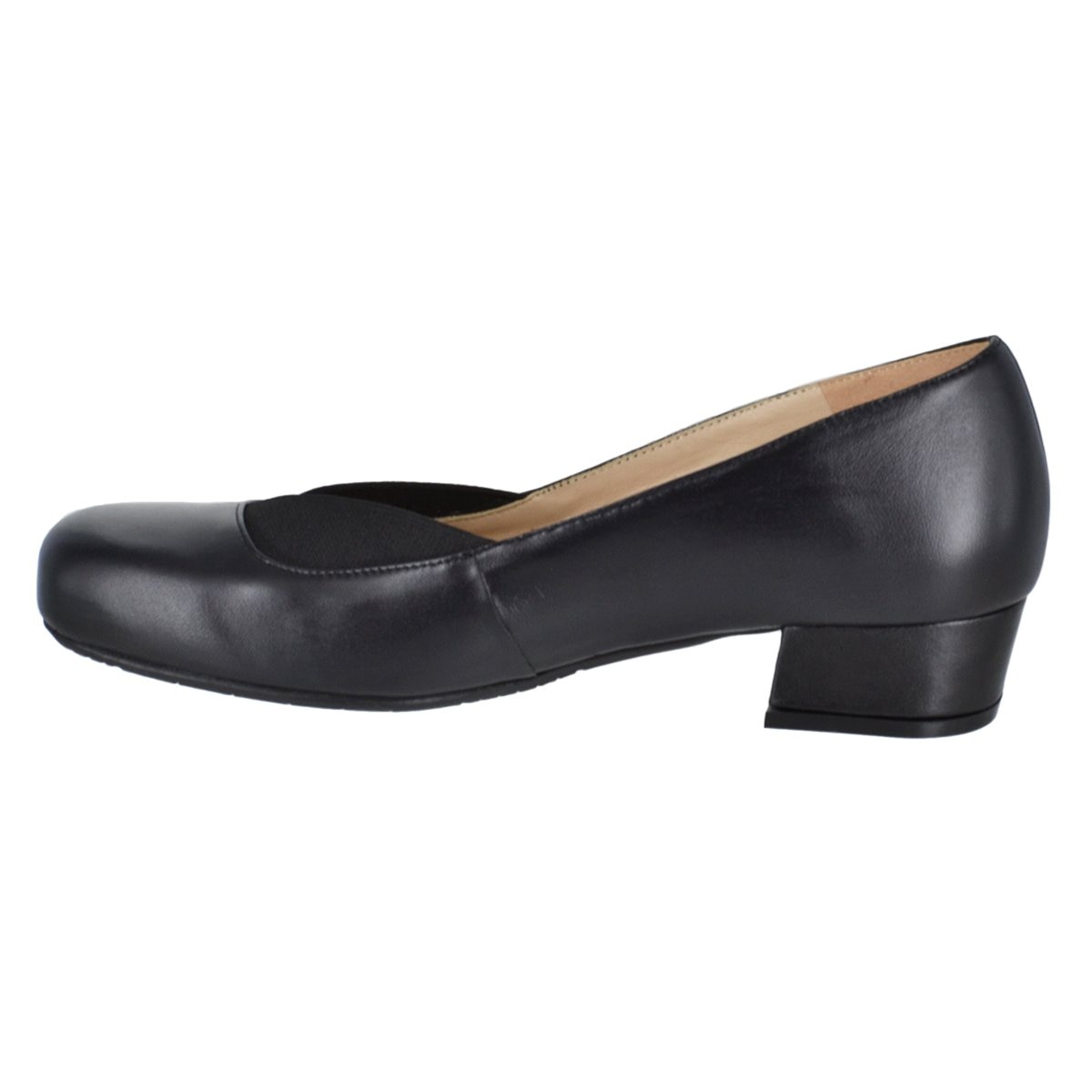 Zapatilla con Elásticos Laterales Color Negro Joyce