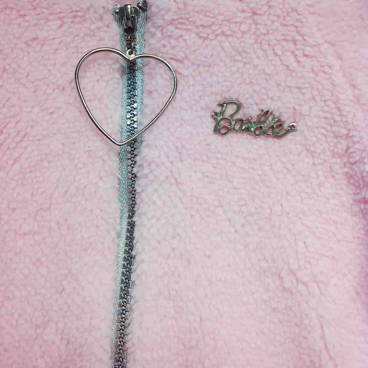 Chamarra de Crepa con Aplique Barbie para Niña