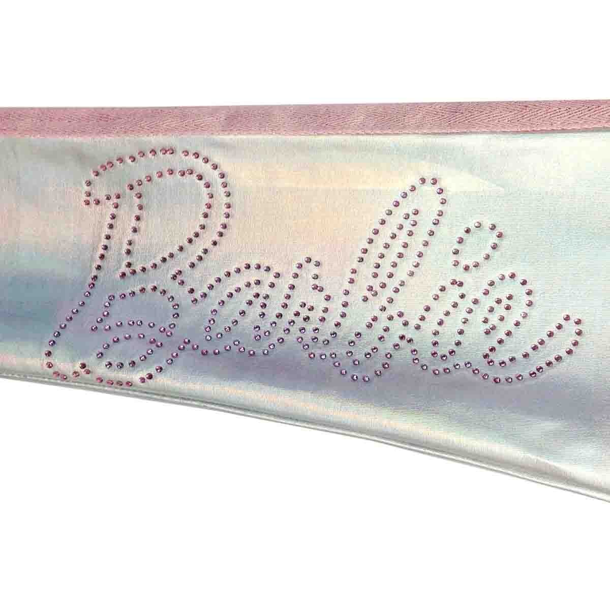 Legging Plata Iridiscente con Aplique Barbie para Niña
