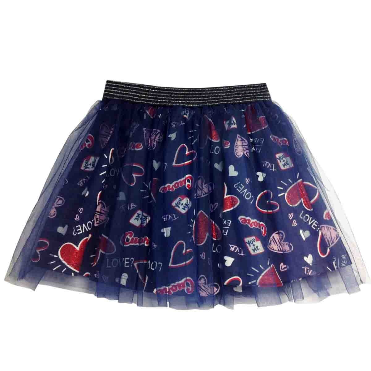 Falda Estampada con Elástico Let´s Go para Niña