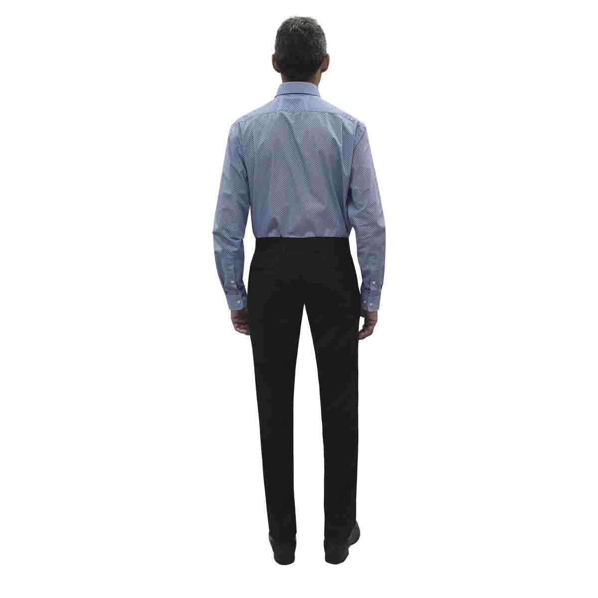 Camisa de Vestir Azul Combinada Slim Tommy Hilfiger