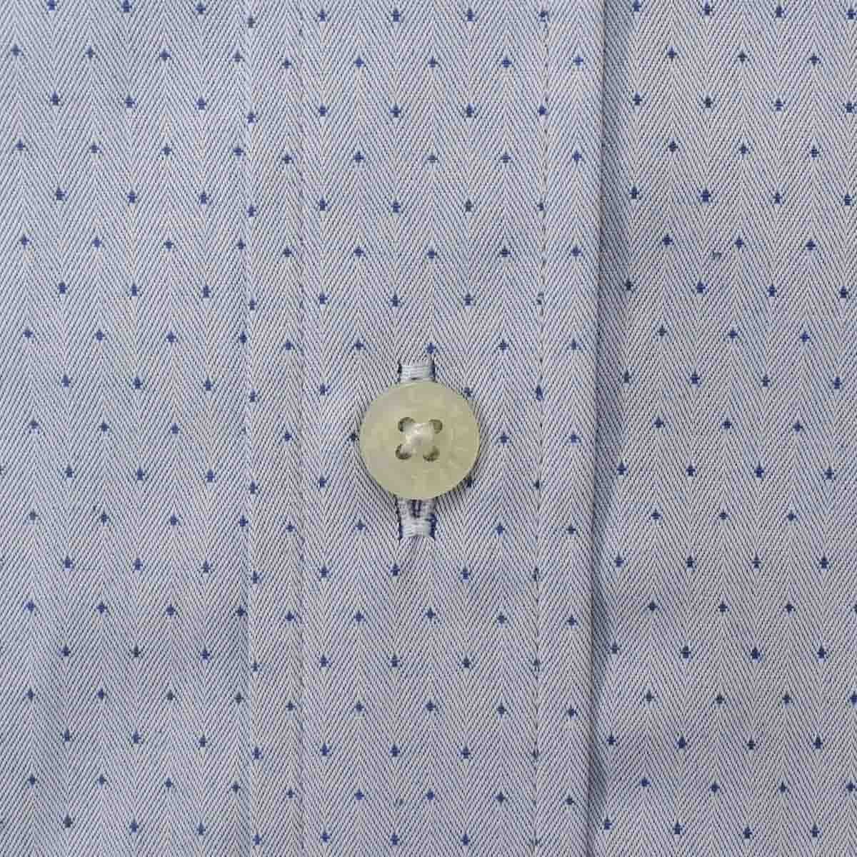 Camisa de Vestir Azul Combinada Slim Cavalier para Caballero
