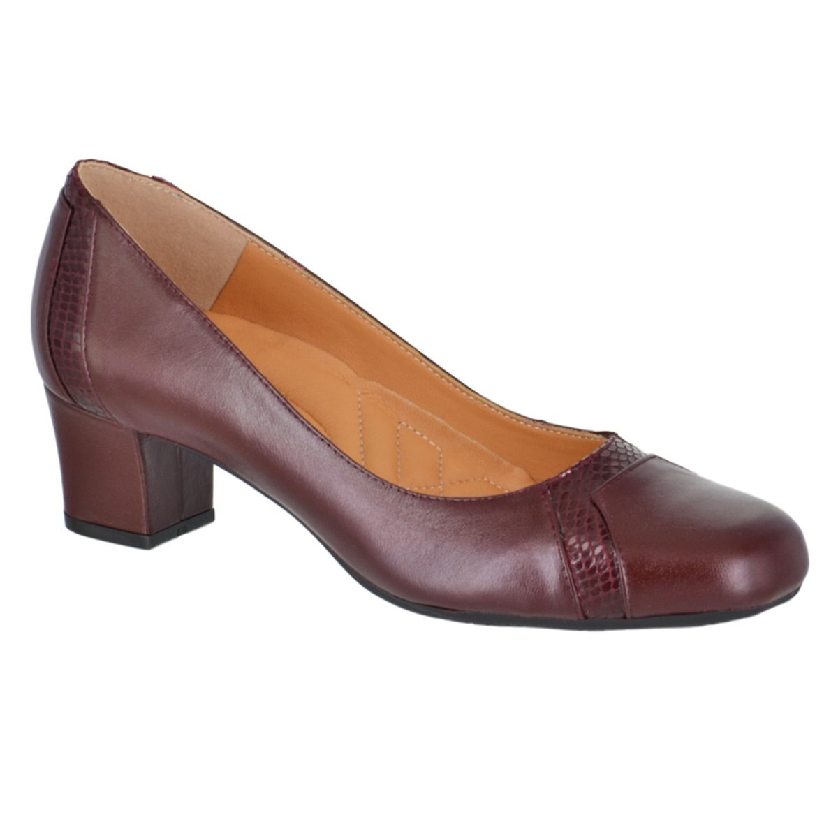 Zapatilla con Puntera Color Vino Joyce