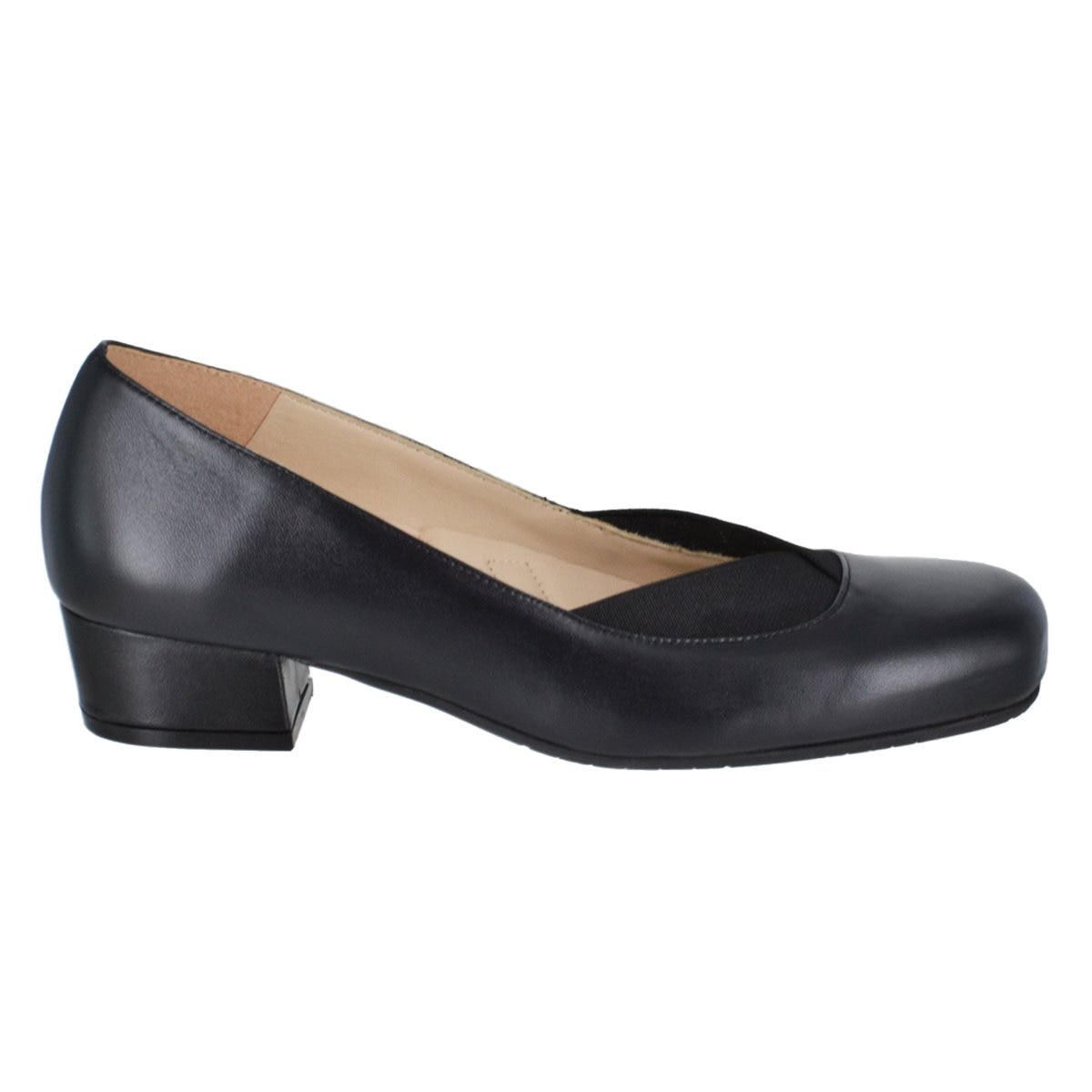 Zapatilla con Elásticos Laterales Color Negro Joyce