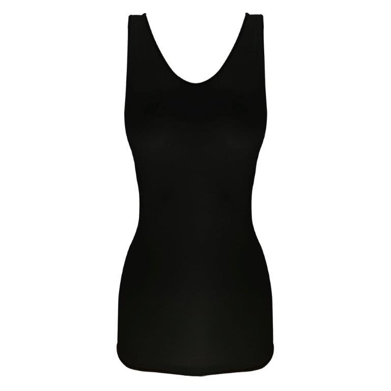 Camisa Negra con Control y Doble Vista Maidenform