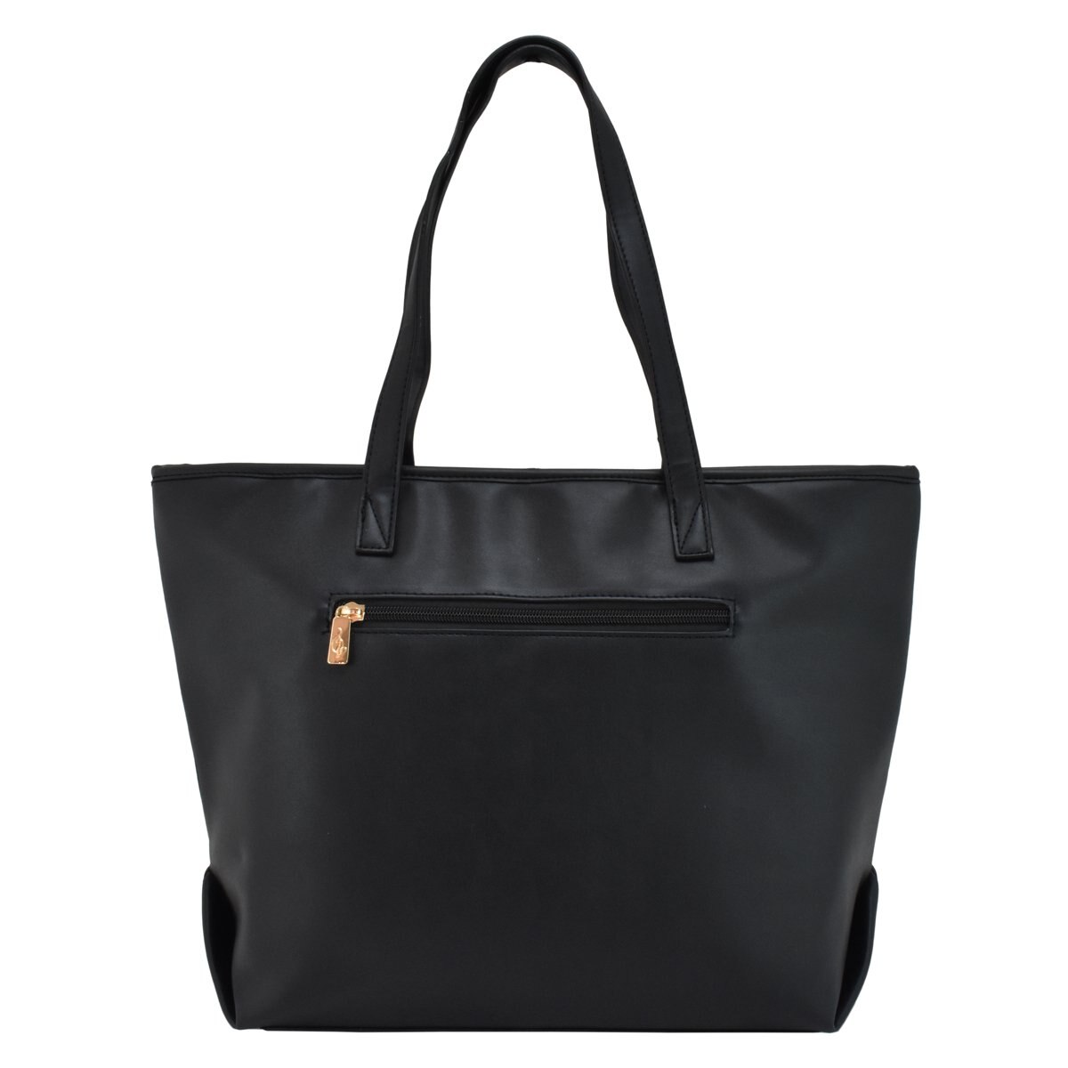 Bolso Tote Negro con Logo en Animal Print Baby Phat