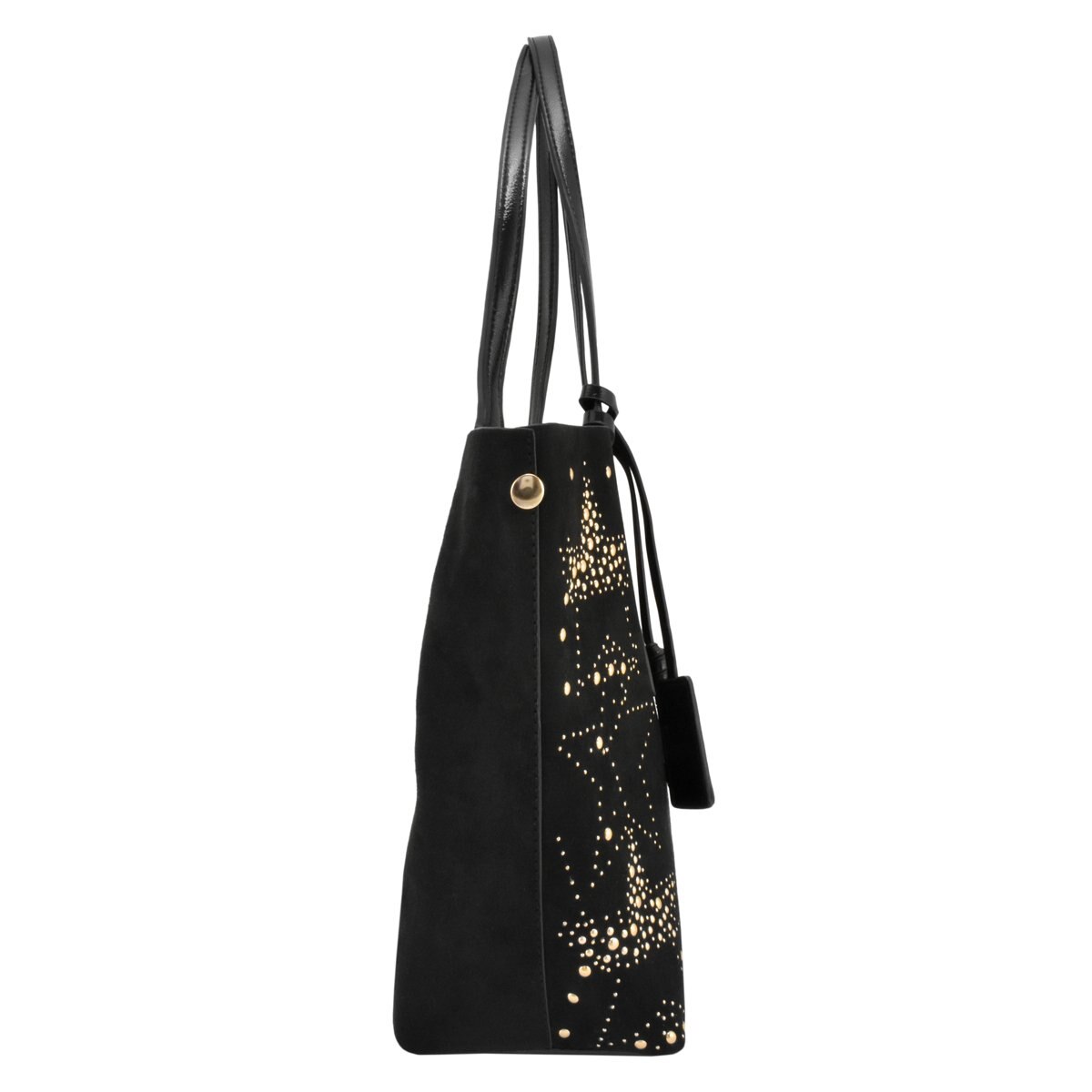 Bolso Tote Negro con Aplicaciones Doradas Baby Phat