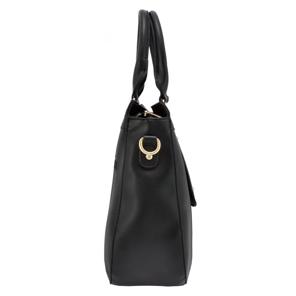 Bolso Satchel Negro con Detalles en Animal Print Baby Phat
