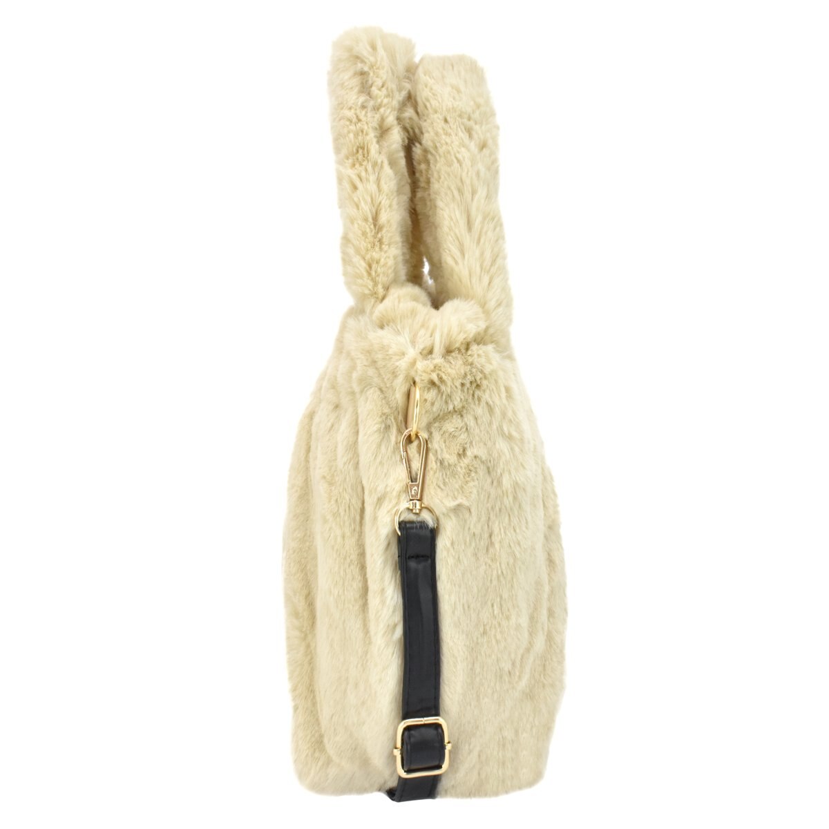 Bolso Hobo Beige con Textura de Peluche Carito Lov