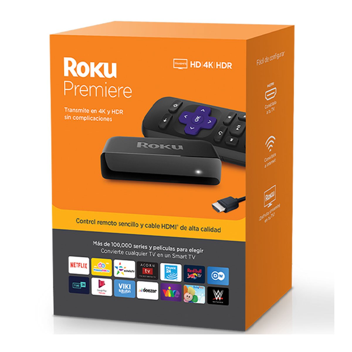 Reproductor de Streaming Roku Premier 4K