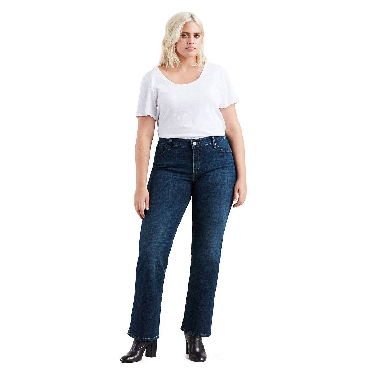 Jeans Azul Apertura Bota Levis para Dama