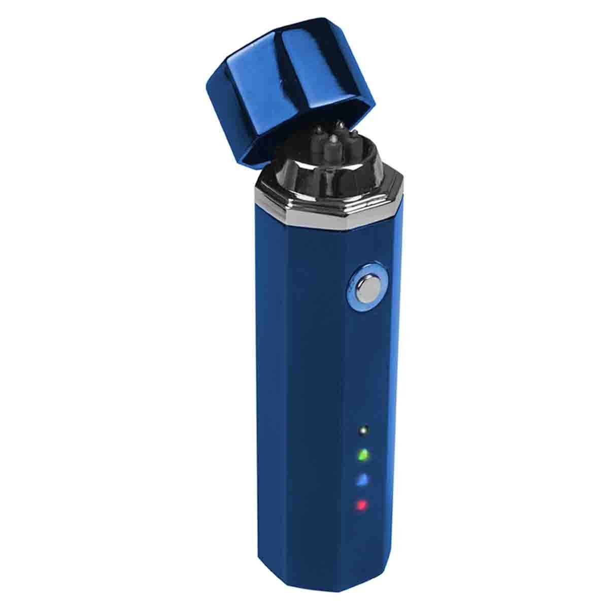 Encendedor Hexagonal Azul con Cable Usb Integrado